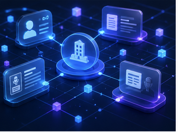 3D AI-readable public record and knowledge graph dashboard