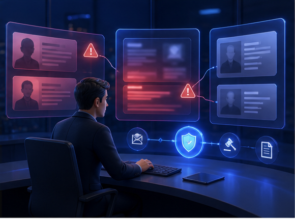 3D command center for reputation threat response